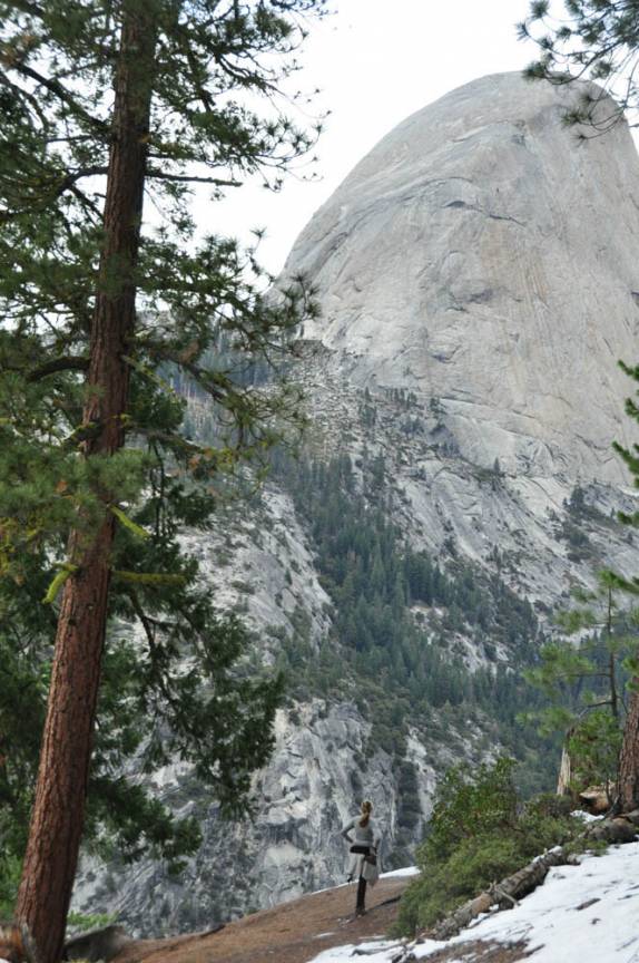 Chegando perto do Half Dome, no Yosemite National Park, na Califórnia, nos Estados Unidos